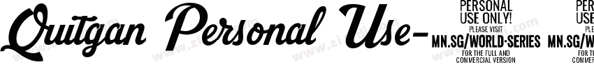 Quitgan Personal Use字体转换